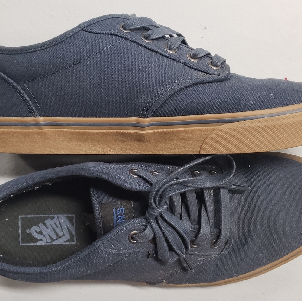 Navy blue canvas vans
